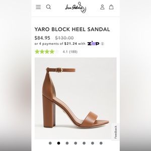 NWT Sam Edelman Yaro Block Heel
